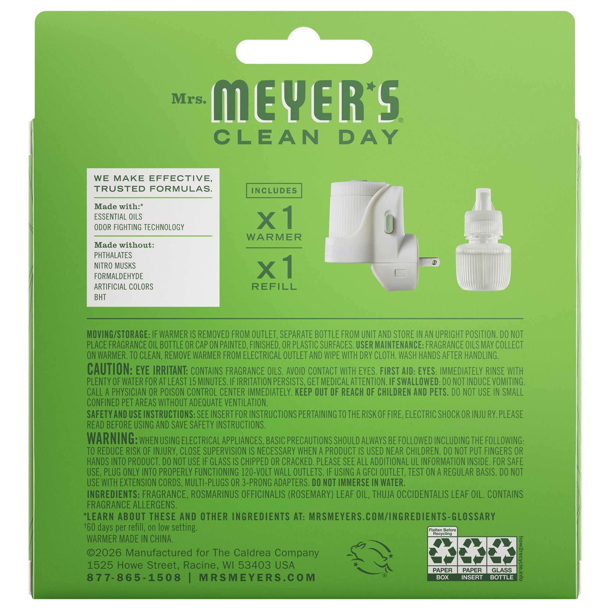 Fresh Cut Grass Plug in Scented Oil Warmer With Refill - Image 2