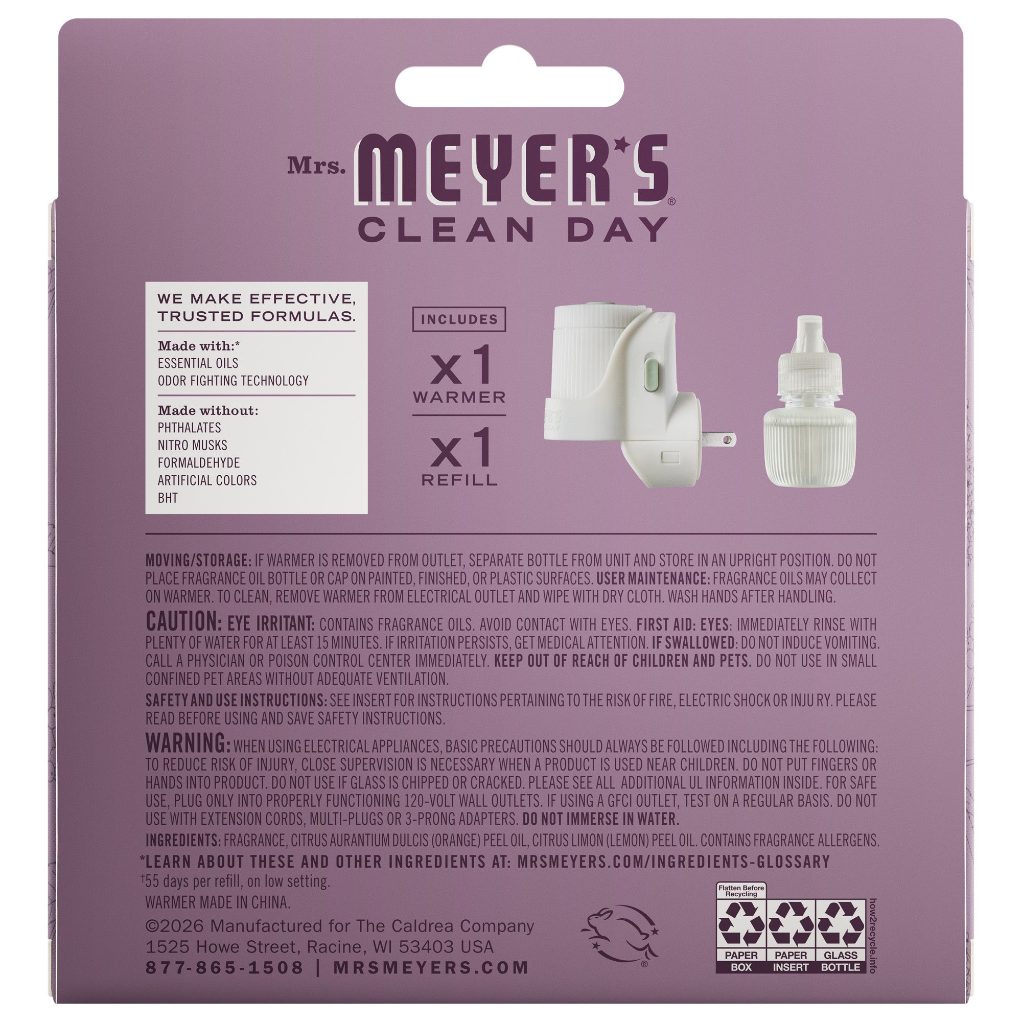 Elderberry Plug In Scented Oil Warmer With Refill - Image 2